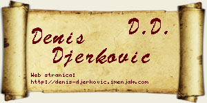 Denis Đerković vizit kartica